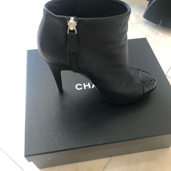 Chanel Leather Ankle Boots - Picture 6 of 16